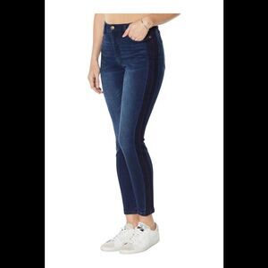 Colleen Lopez Shadow Stripe Jeans Medium Wash - Petite
